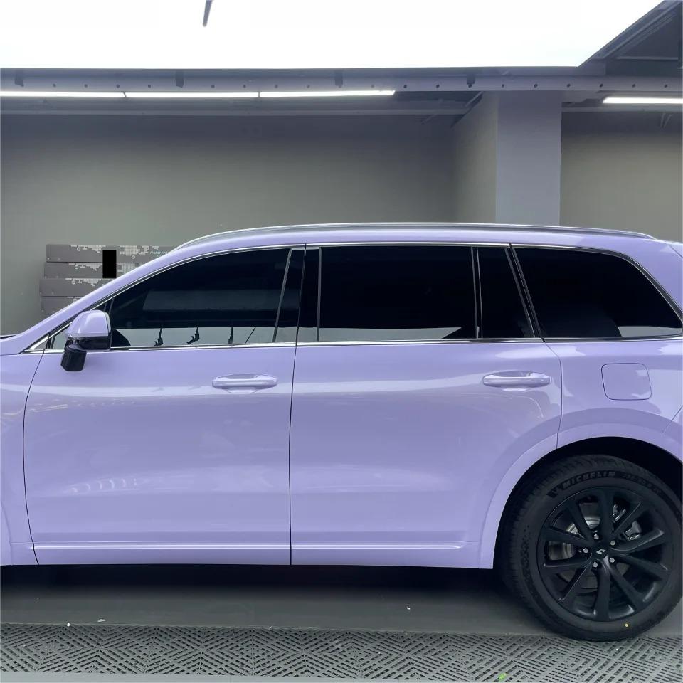 Gloss Voilet Light Purple Car Vinyl Wrap PET review Manner 01