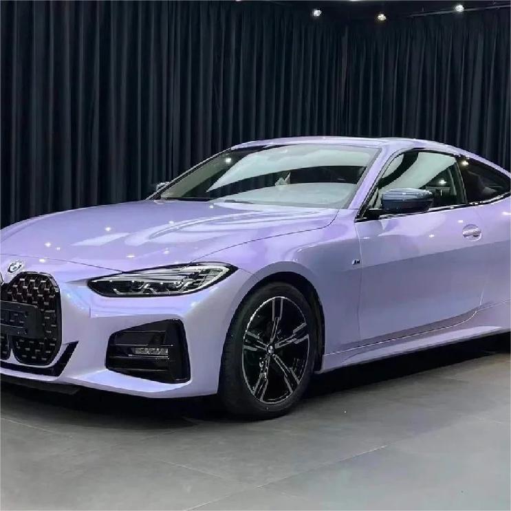 Gloss Voilet Light Purple Car Vinyl Wrap PET review Purple 03