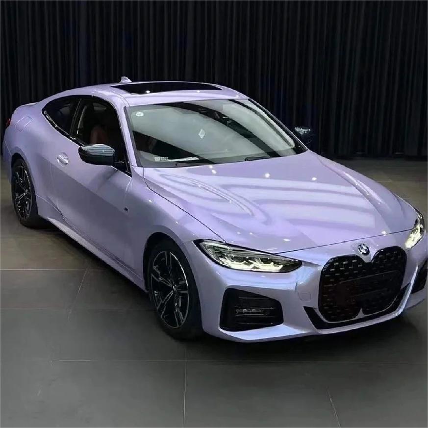 Gloss Voilet Light Purple Car Vinyl Wrap PET review Purple 00