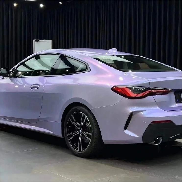 Gloss Voilet Light Purple Car Vinyl Wrap PET review Purple 04