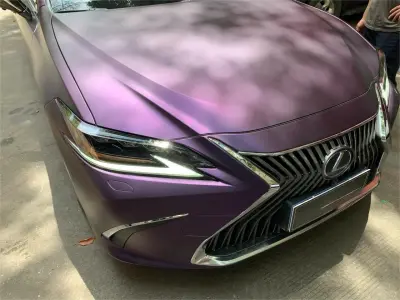 Ultra Matte Metallic Dark Purple Car Vinyl Wrap review John 01