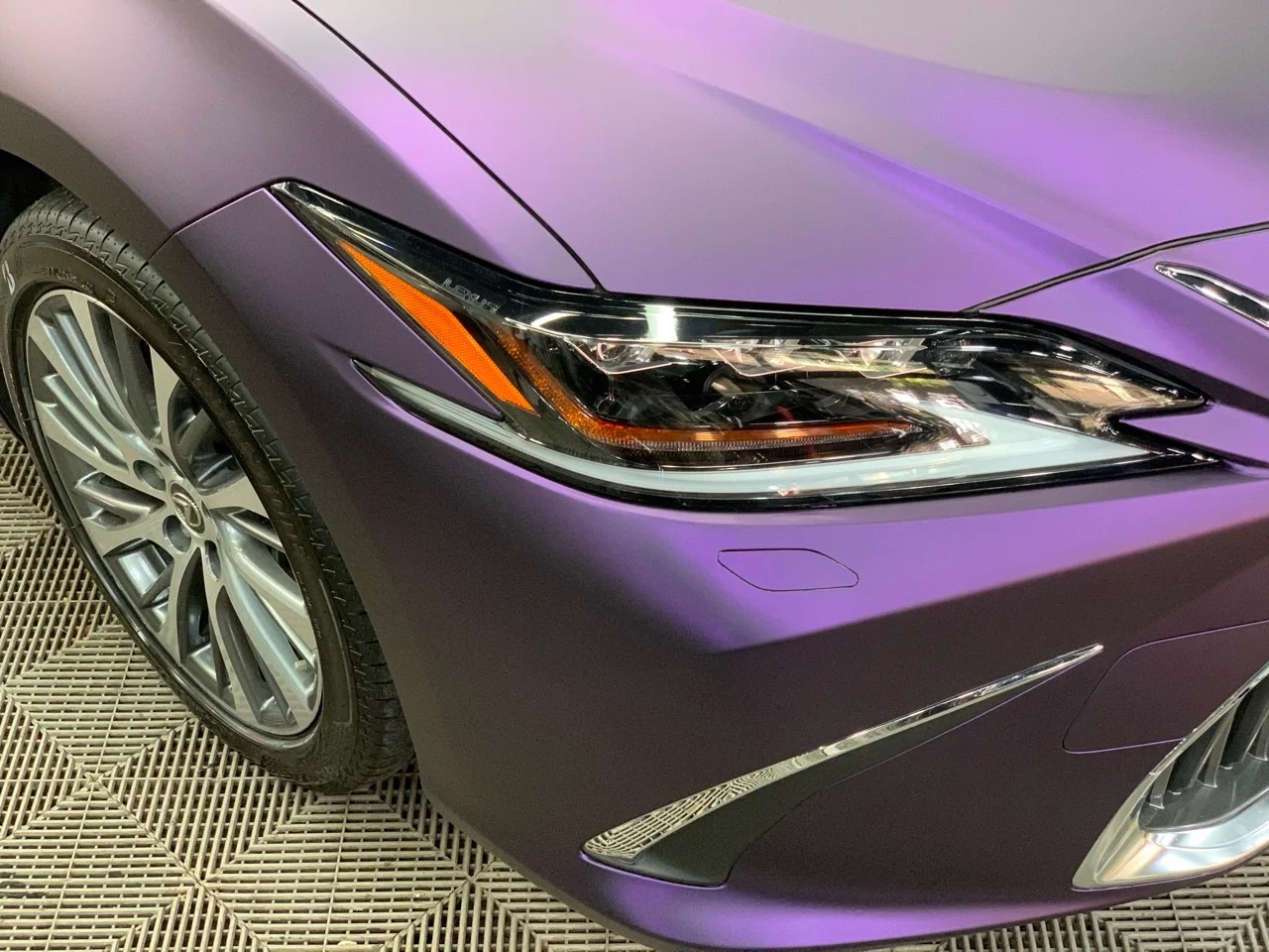 Ultra Matte Metallic Dark Purple Car Vinyl Wrap PET review John 02