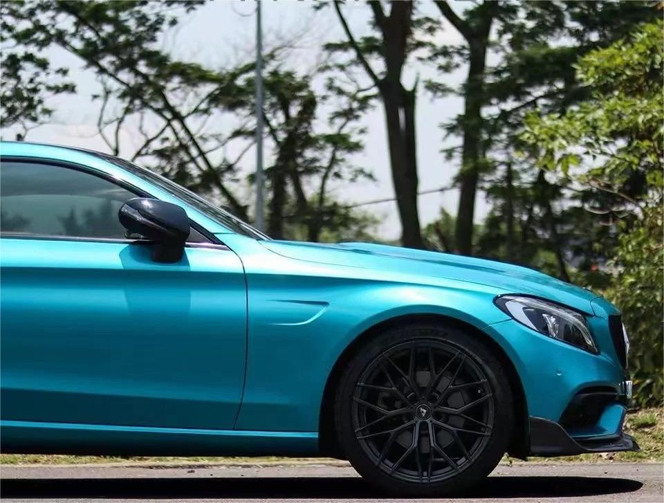 Gloss Metallic Atomic Teal Car Vinyl Wrap review Pretty 03