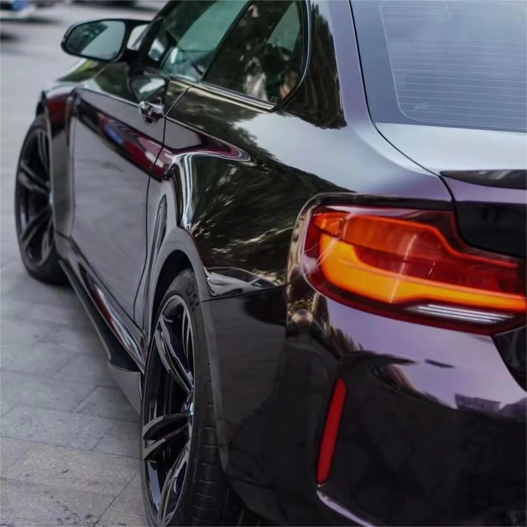 Gloss Metallic Gentian Purple Car Vinyl Wrap  PET review Brand 01