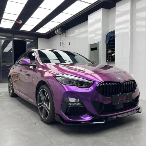 Gloss Metallic Grape Purple Car Vinyl Wrap PET reviewed by