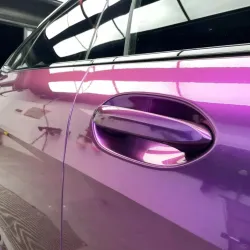 Gloss Metallic Grape Purple Car Vinyl Wrap PET review Look 05