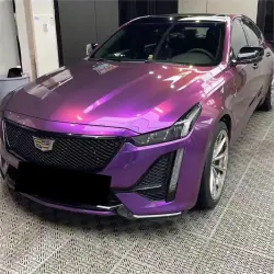 Gloss Metallic Grape Purple Car Vinyl Wrap PET review Soft 01