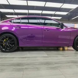 Gloss Metallic Grape Purple Car Vinyl Wrap PET review Vehicle 02