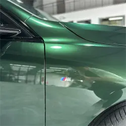 Glossy Paint Metalic Midnight Green Car Vinyl Wrap  review Green 02
