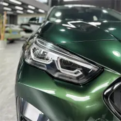 Glossy Paint Metalic Midnight Green Car Vinyl Wrap  review Green 03