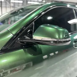 Glossy Paint Metalic Midnight Green Car Vinyl Wrap  review Green 05