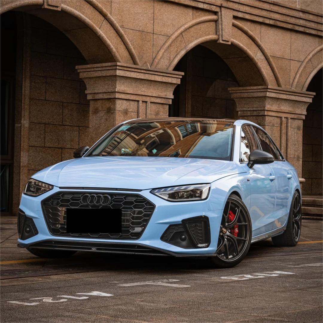 Gloss Macaron Baby Blue Car Vinyl Wrap PET review Ensure 00