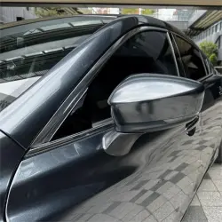 Gloss Metallic Charcoal Grey Car Vinyl Wrap PET review Grey 04