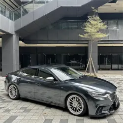 Gloss Metallic Charcoal Grey Car Vinyl Wrap PET review Grey 03