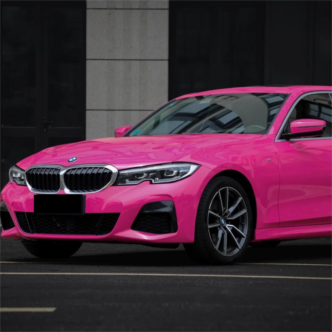 Gloss Crystal Rose Red Car Vinyl Wrap PET review Paint 00