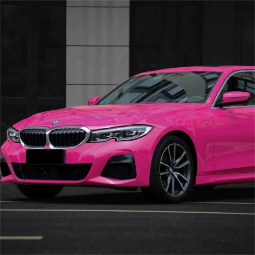 Gloss Crystal Rose Red Car Vinyl Wrap PET reviewed by