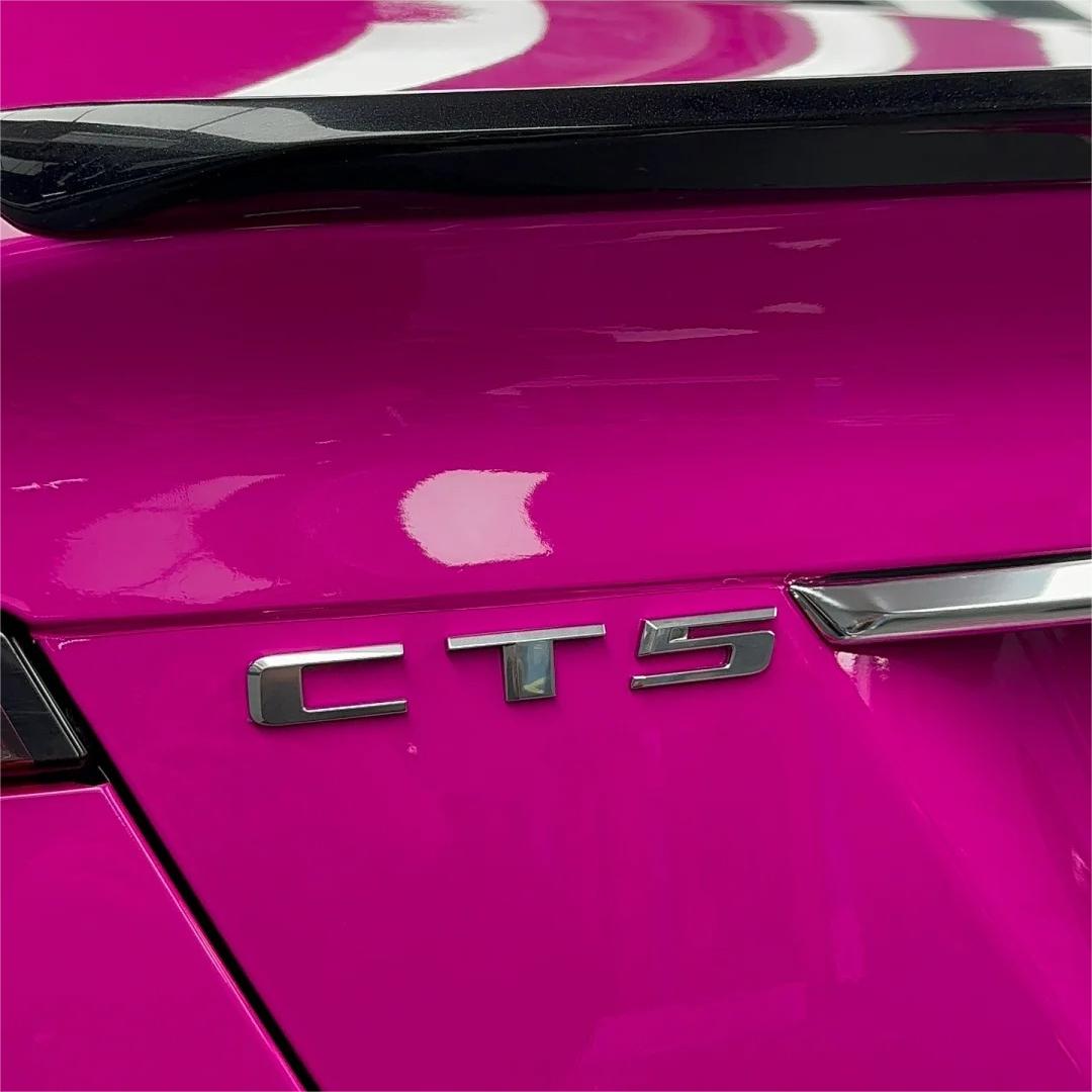 Gloss Crystal Rose Red Car Vinyl Wrap PET review Application 03