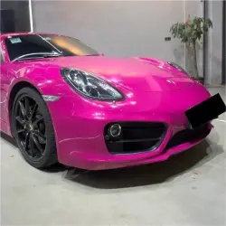 Gloss Crystal Rose Red Car Vinyl Wrap PET review Breath 01