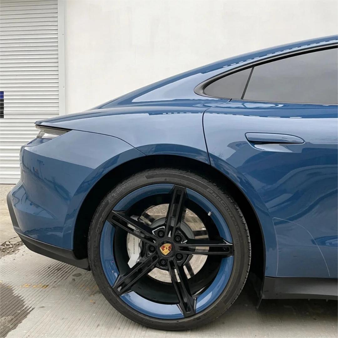 Gloss Neptuen Blue Car Vinyl Wrap PET  review Original 02