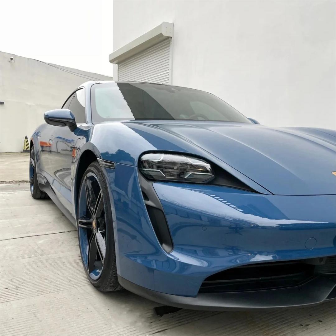 Gloss Neptuen Blue Car Vinyl Wrap PET  review Original 03