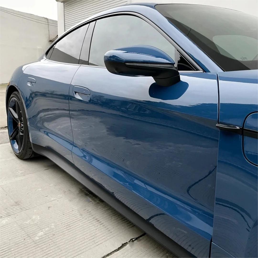 Gloss Neptuen Blue Car Vinyl Wrap PET  review Original 04