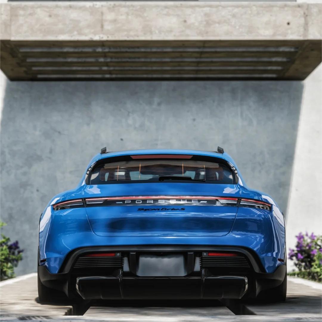 Gloss Neptuen Blue Car Vinyl Wrap PET  review Overall 03