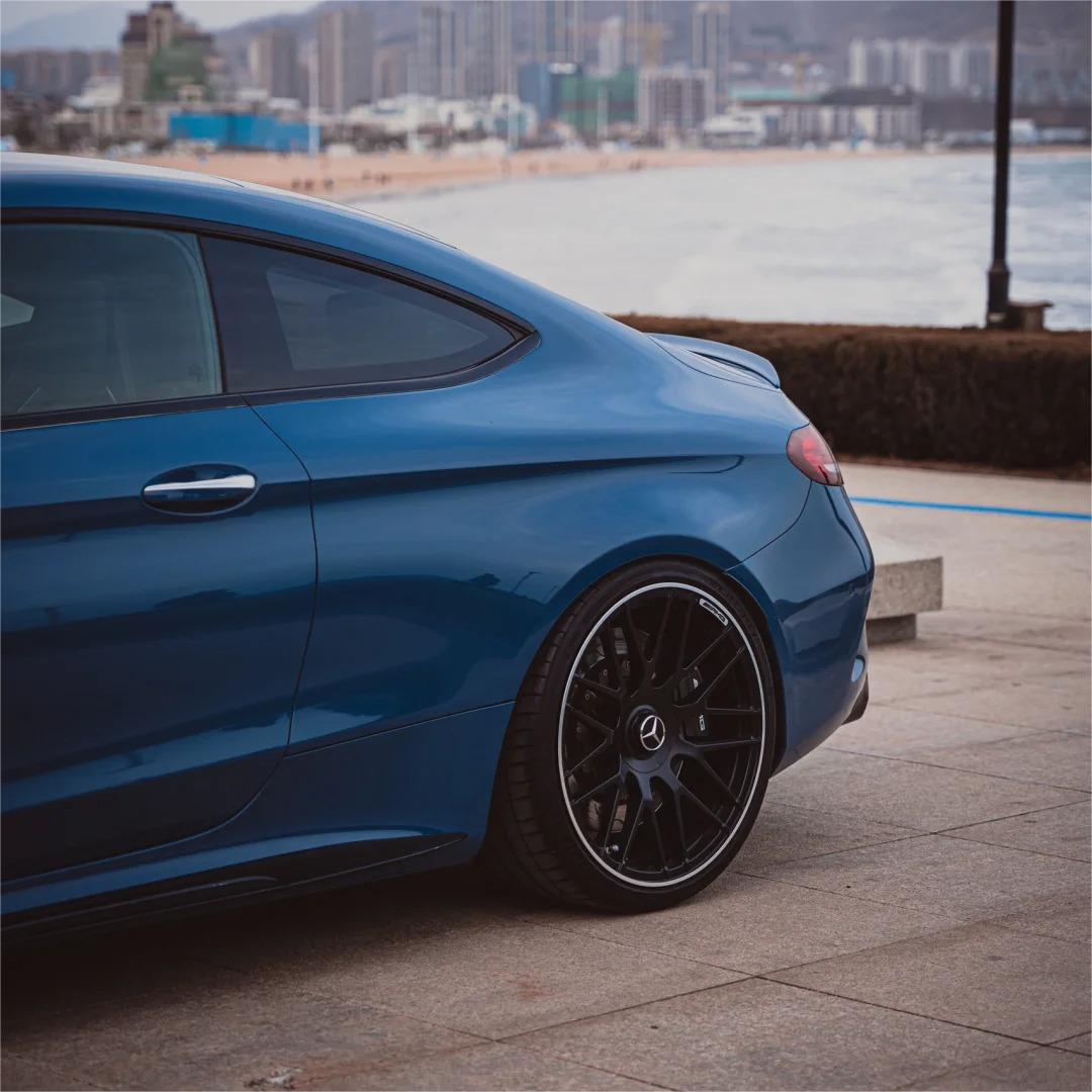 Gloss Neptuen Blue Car Vinyl Wrap PET  review Layer 02