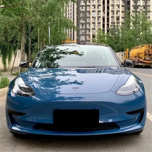 Gloss Neptuen Blue Car Vinyl Wrap PET  review 