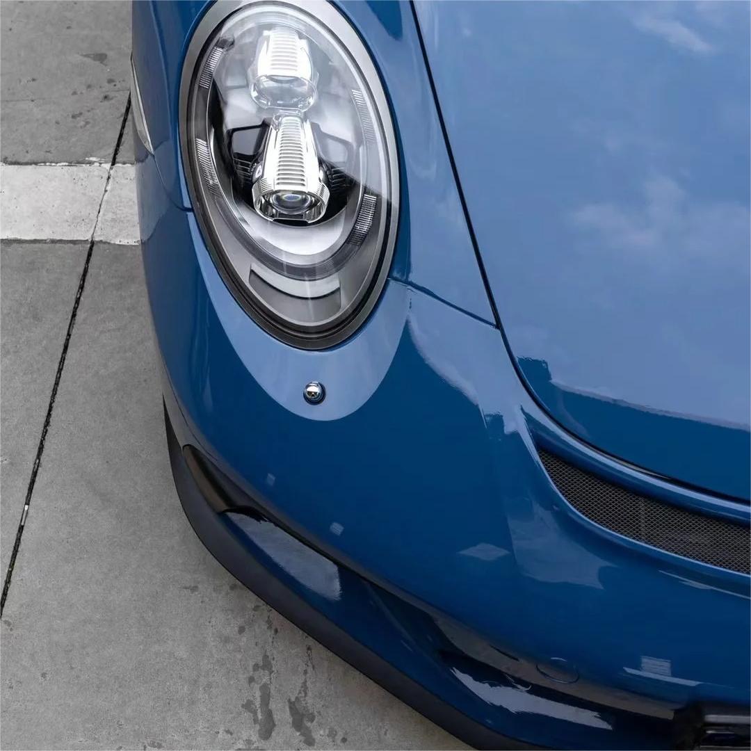 Gloss Neptuen Blue Car Vinyl Wrap PET  review Friend 02