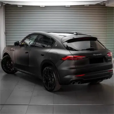 Matte Deep Black Car Vinyl Wrap  review Shown 02