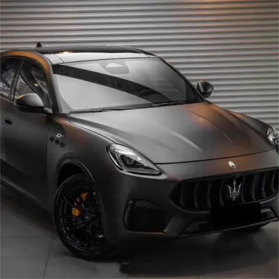 Matte Deep Black Car Vinyl Wrap  review Shown 01