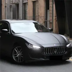 Matte Deep Black Car Vinyl Wrap  review Photos 02