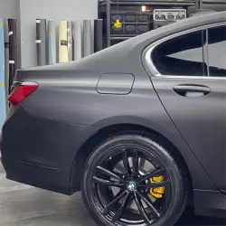 Matte Deep Black Car Vinyl Wrap  review Deepest 03