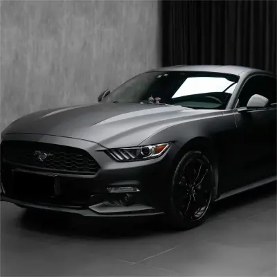 Matte Deep Black Car Vinyl Wrap  review Handle 01