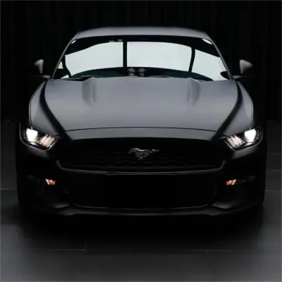 Matte Deep Black Car Vinyl Wrap  review Handle 02