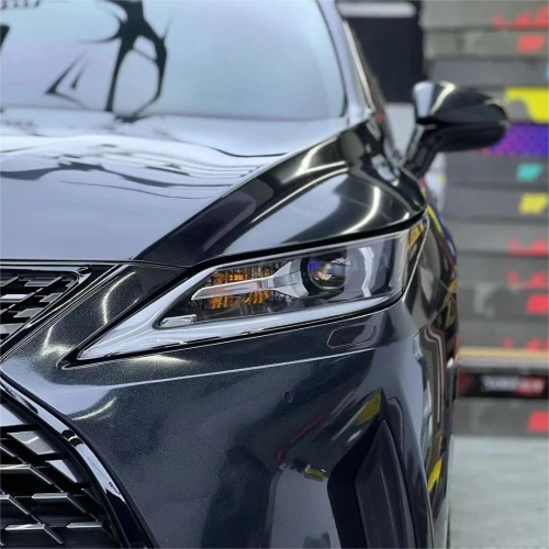 Gloss Metallic Sparkle Glitter Black Car Vinyl Wrap reviewed by