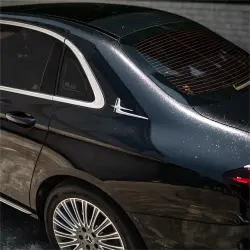 Gloss Metallic Sparkle Glitter Black Car Vinyl Wrap review Texture 03