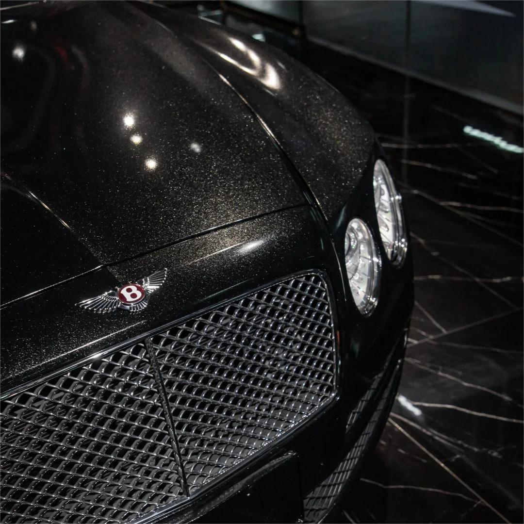 Gloss Metallic Sparkle Glitter Black Car Vinyl Wrap review Surface 00