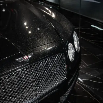 Gloss Metallic Sparkle Glitter Black Car Vinyl Wrap review Surface 01