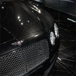 Gloss Metallic Sparkle Glitter Black Car Vinyl Wrap review Surface 01