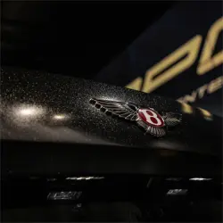 Gloss Metallic Sparkle Glitter Black Car Vinyl Wrap review Surface 02
