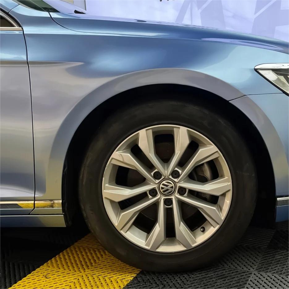 Gloss Metallic Mist Blue Car Vinyl Wrap review Choice 02