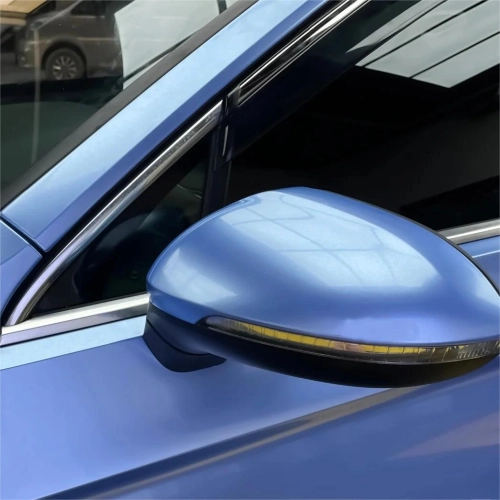 Gloss Metallic Mist Blue Car Vinyl Wrap review 