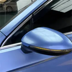 Gloss Metallic Mist Blue Car Vinyl Wrap review Choice 01