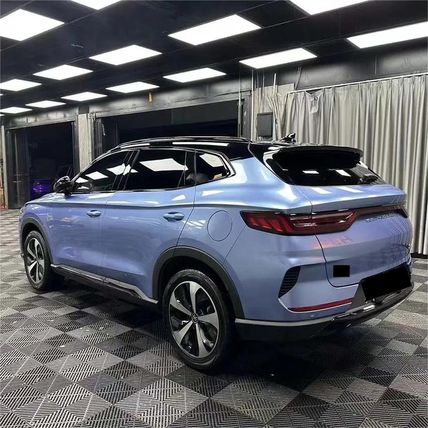 Gloss Metallic Mist Blue Car Vinyl Wrap review Beginner 01