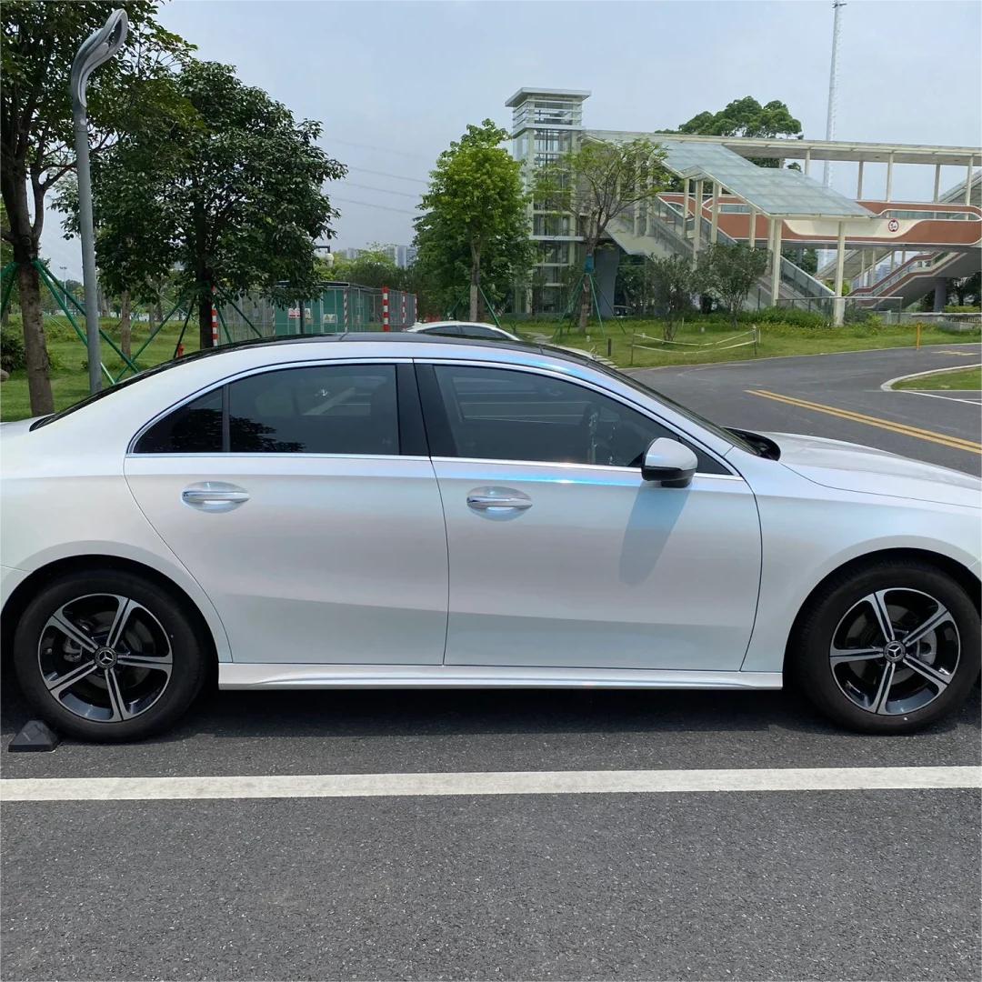 Gloss Metallic Chameleon Diamond Blue White Car Vinyl Wrap PET review Fresh 02