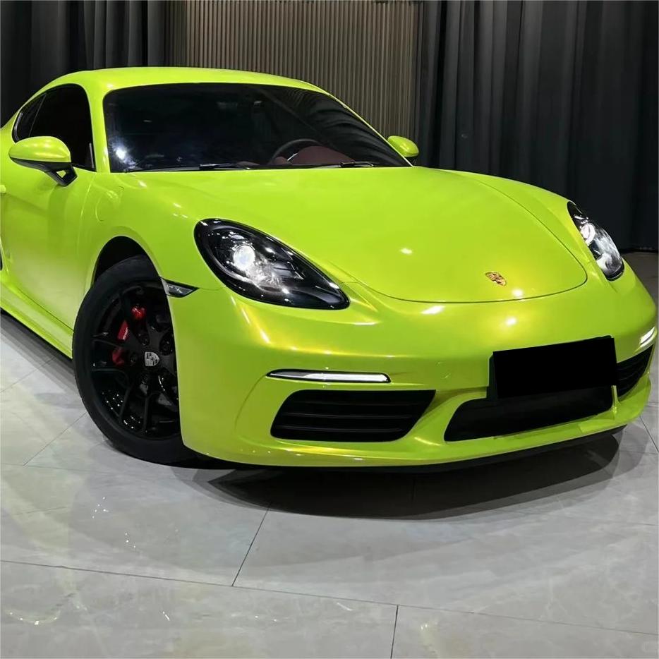 Gloss Fluorescent Neon Yellow Car Vinyl Wrap review Yellow 00