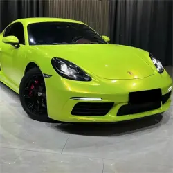 Gloss Fluorescent Neon Yellow Car Vinyl Wrap review Yellow 01