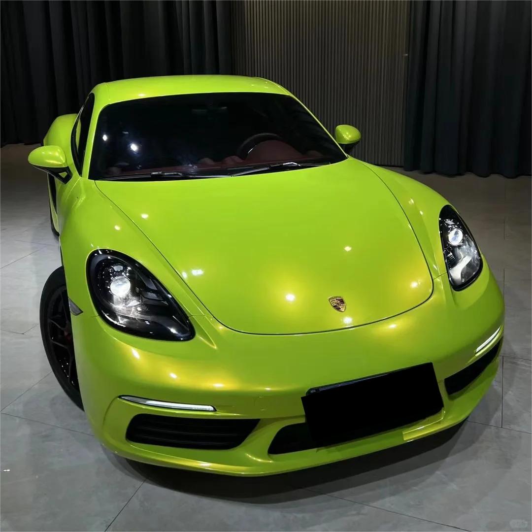 Gloss Fluorescent Neon Yellow Car Vinyl Wrap review Yellow 01