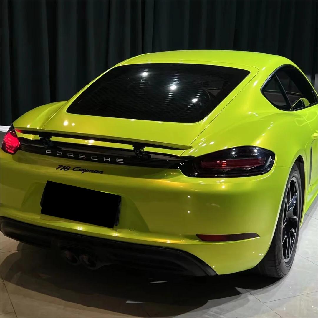 Gloss Fluorescent Neon Yellow Car Vinyl Wrap review Yellow 03